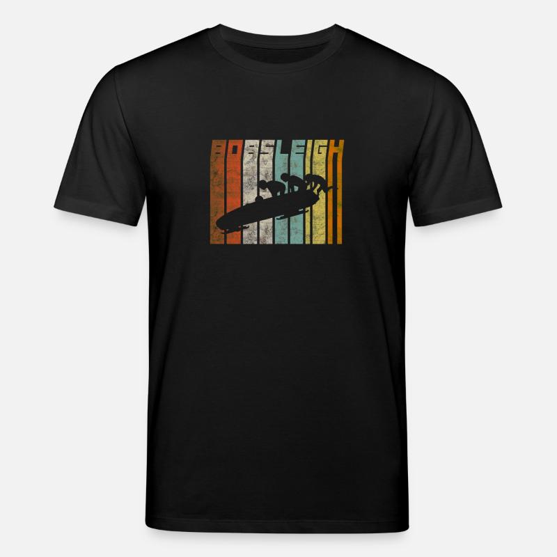 Retro Bob Fahrer Bobsleigh - Stanley/Stella Unisex Bio-T-Shirt CREATOR  - Schwarz