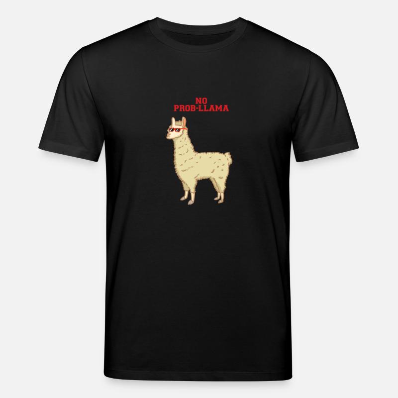 No problem - no prob-llama - Lama - Stanley/Stella CREATOR Unisex Organic T-Shirt - black