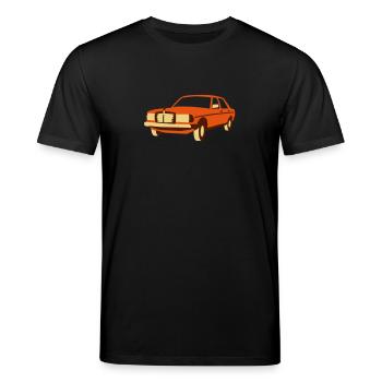 W123 Oldtimer - Stanley/Stella Unisex Bio-T-Shirt CREATOR  - Schwarz - Vorne - Alina (178cm) & Michal (187cm)