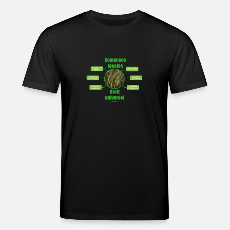 lokale Samen - Stanley/Stella Unisex Bio-T-Shirt CREATOR  - Schwarz
