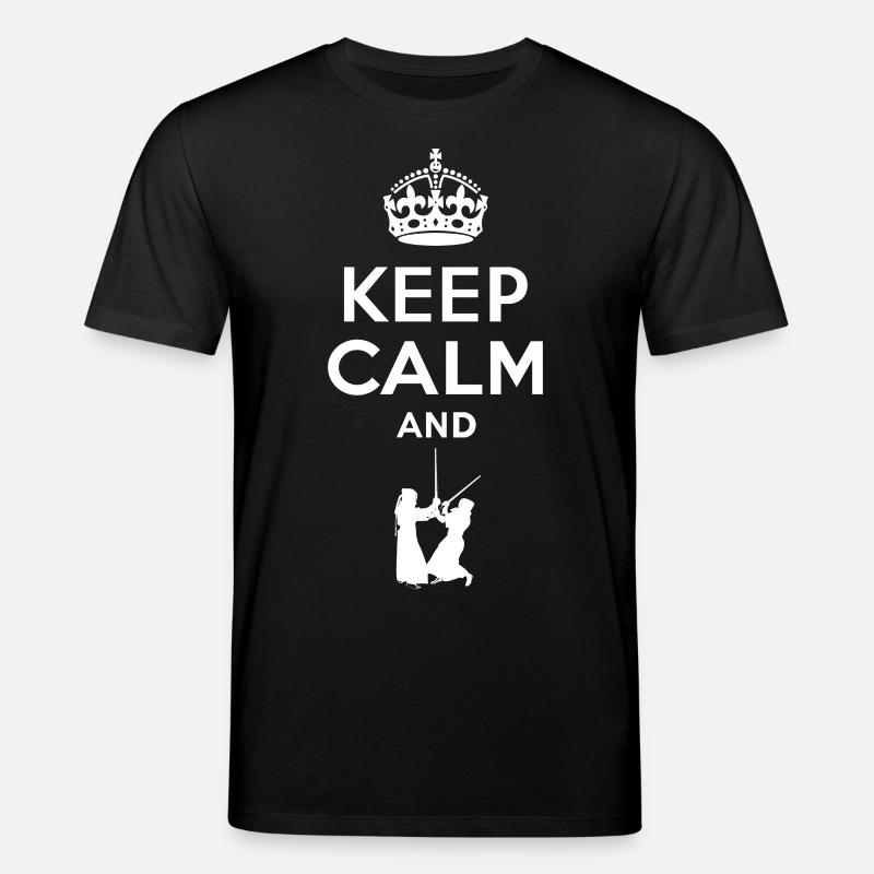 Keep Calm - Kendo - Stanley/Stella Unisex Bio-T-Shirt CREATOR  - Schwarz