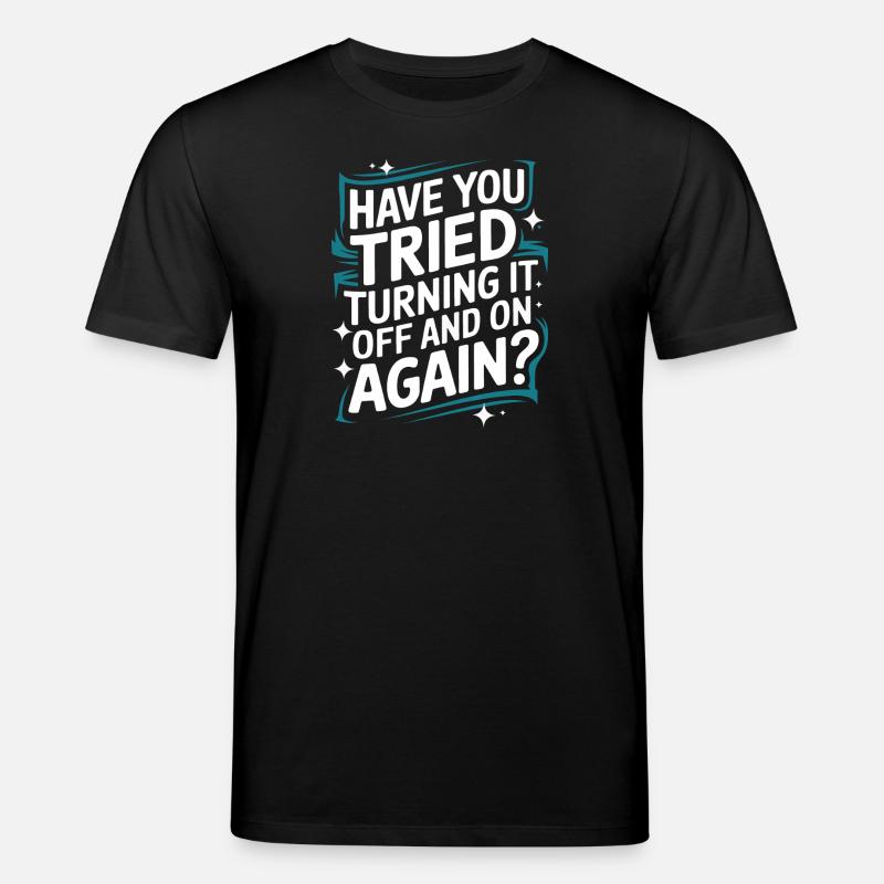 Technischer Support Computerfreak Nerd - Stanley/Stella Unisex Bio-T-Shirt CREATOR - Schwarz