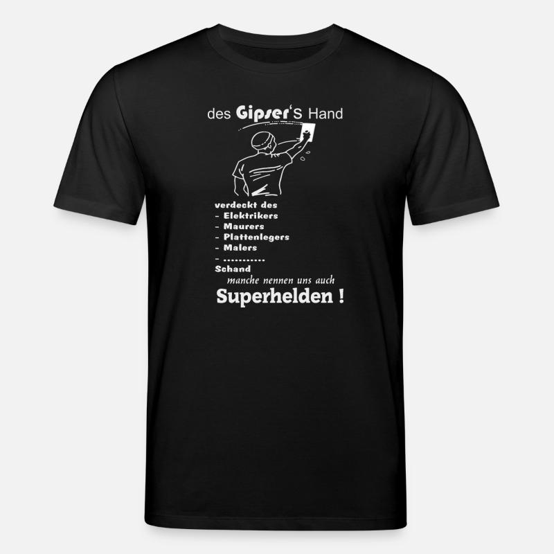 Beruf Gipser lustig - Stanley/Stella Unisex Bio-T-Shirt CREATOR  - Schwarz