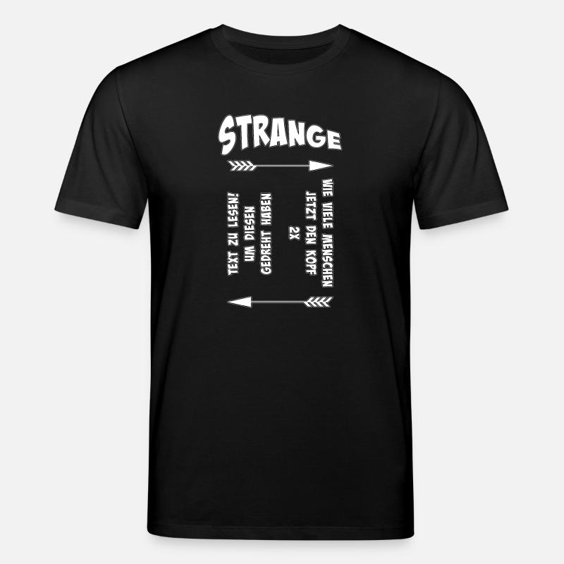 Strange Pfeil Spruch Muster - Stanley/Stella Unisex Bio-T-Shirt CREATOR - Schwarz
