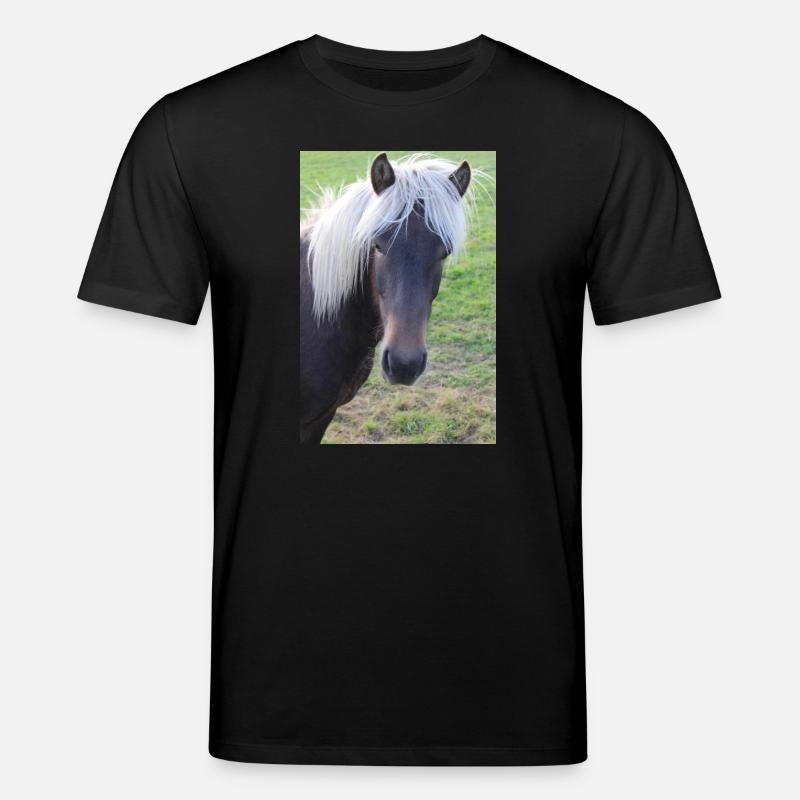 Pferd Pferdeposter - Stanley/Stella Unisex Bio-T-Shirt CREATOR  - Schwarz