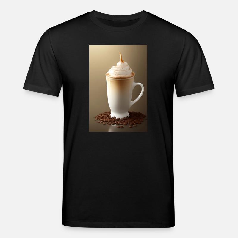Café, grains de café - T-shirt bio CREATOR Stanley/Stella Unisexe - noir