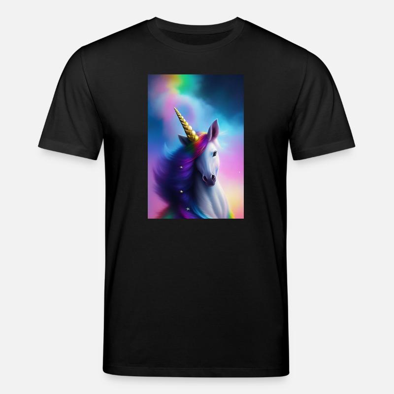 Einhorn - Stanley/Stella Unisex Bio-T-Shirt CREATOR  - Schwarz