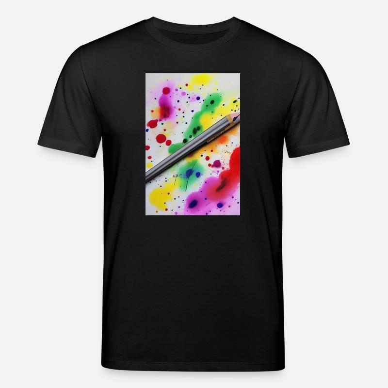Farbspritzer - Stanley/Stella Unisex Bio-T-Shirt CREATOR  - Schwarz