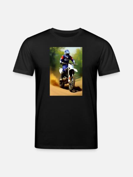 Motocross Riding - Stanley/Stella CREATOR Unisex Organic T-Shirt - black