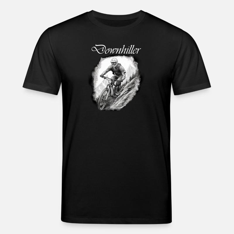 Downhiller weiß - Stanley/Stella Unisex Bio-T-Shirt CREATOR  - Schwarz