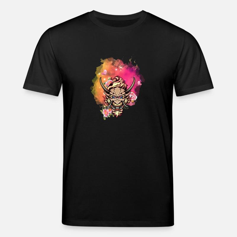 Visage de dragon en colère - T-shirt bio CREATOR Stanley/Stella Unisexe - noir