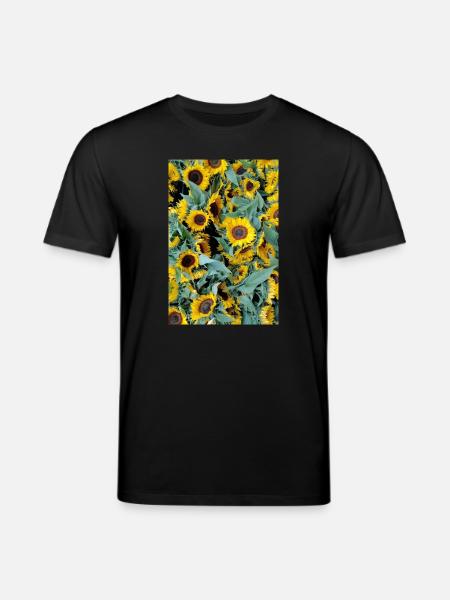 SUNFLOWER MOOD - Stanley/Stella CREATOR Unisex Organic T-Shirt - black