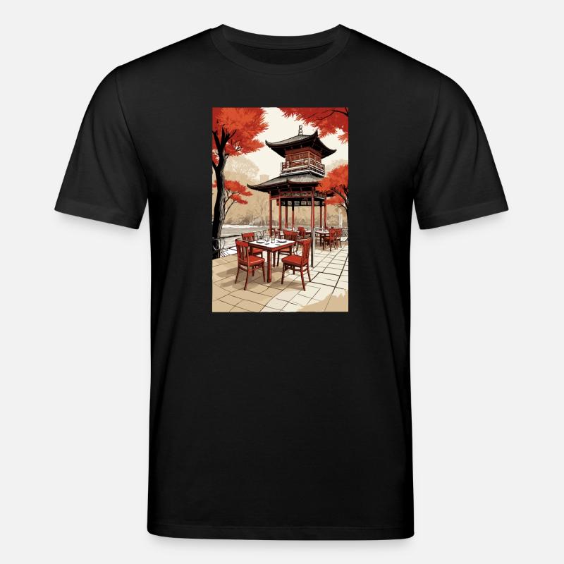 Asiatisches Kaffee - Stanley/Stella Unisex Bio-T-Shirt CREATOR  - Schwarz