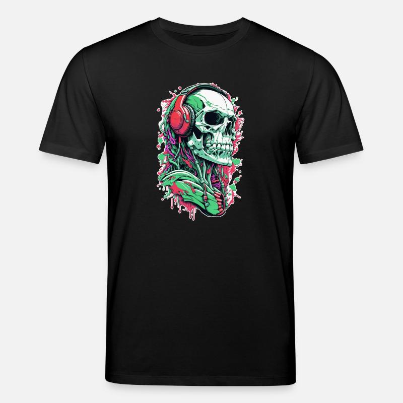 Schädel Musik - Stanley/Stella Unisex Bio-T-Shirt CREATOR  - Schwarz