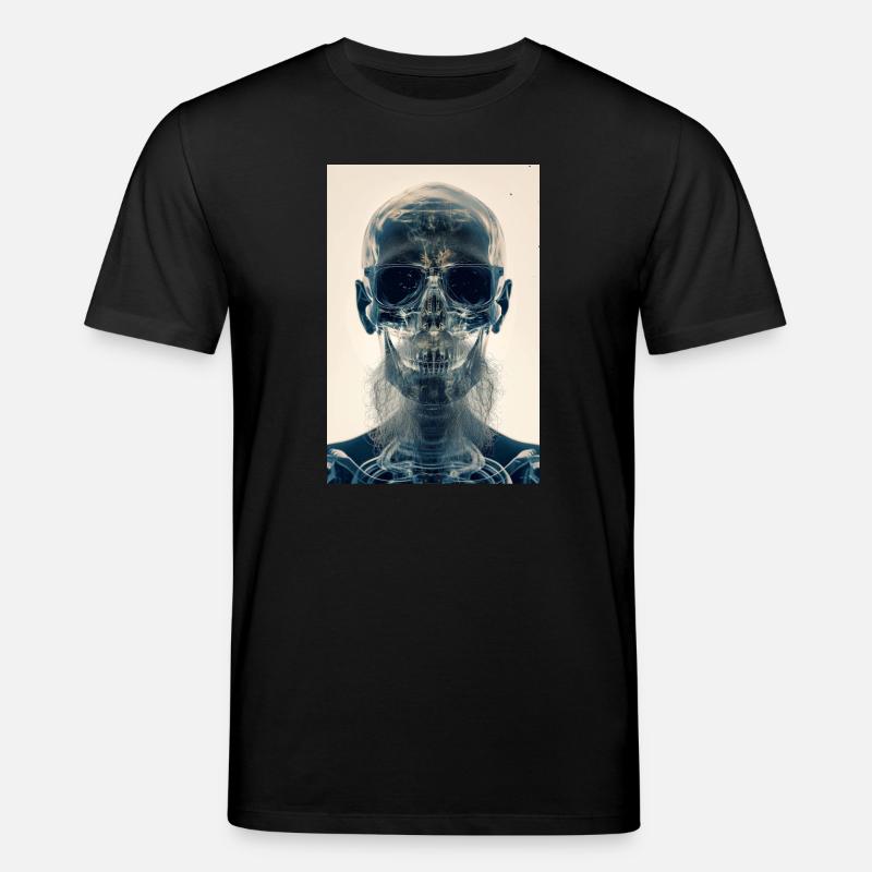 Röntgen Hipster Schädel - Stanley/Stella Unisex Bio-T-Shirt CREATOR  - Schwarz