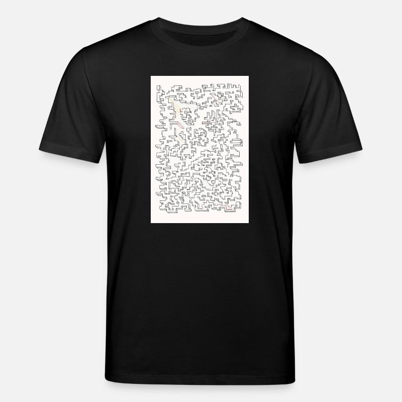Retro Maze  - Stanley/Stella Unisex Bio-T-Shirt CREATOR  - Schwarz
