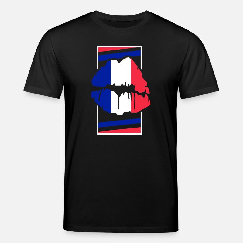 Frankreich - Stanley/Stella Unisex Bio-T-Shirt CREATOR  - Schwarz