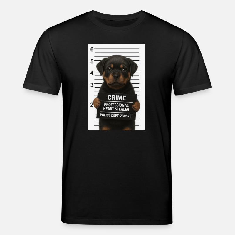 Rottweiler Welpe – Herz gestohlen - Stanley/Stella Unisex Bio-T-Shirt CREATOR  - Schwarz