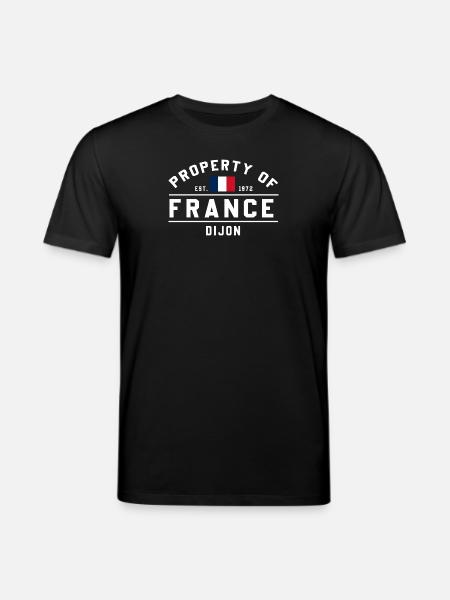 French Flag Graphic Dijon Logo - Stanley/Stella CREATOR Unisex Organic T-Shirt - black