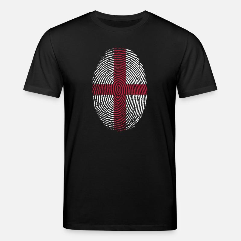 Sormenjälki Englannin lippu - Stanley/Stella CREATOR unisex luomu-t-paita - musta