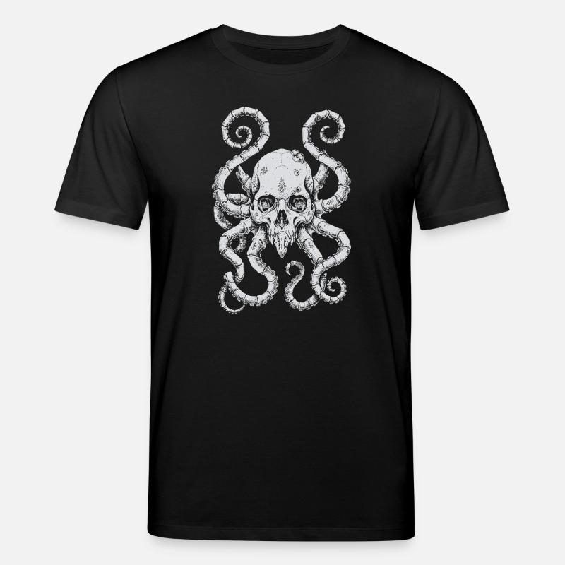 Kraken-Schädelflut - Stanley/Stella Unisex Bio-T-Shirt CREATOR  - Schwarz