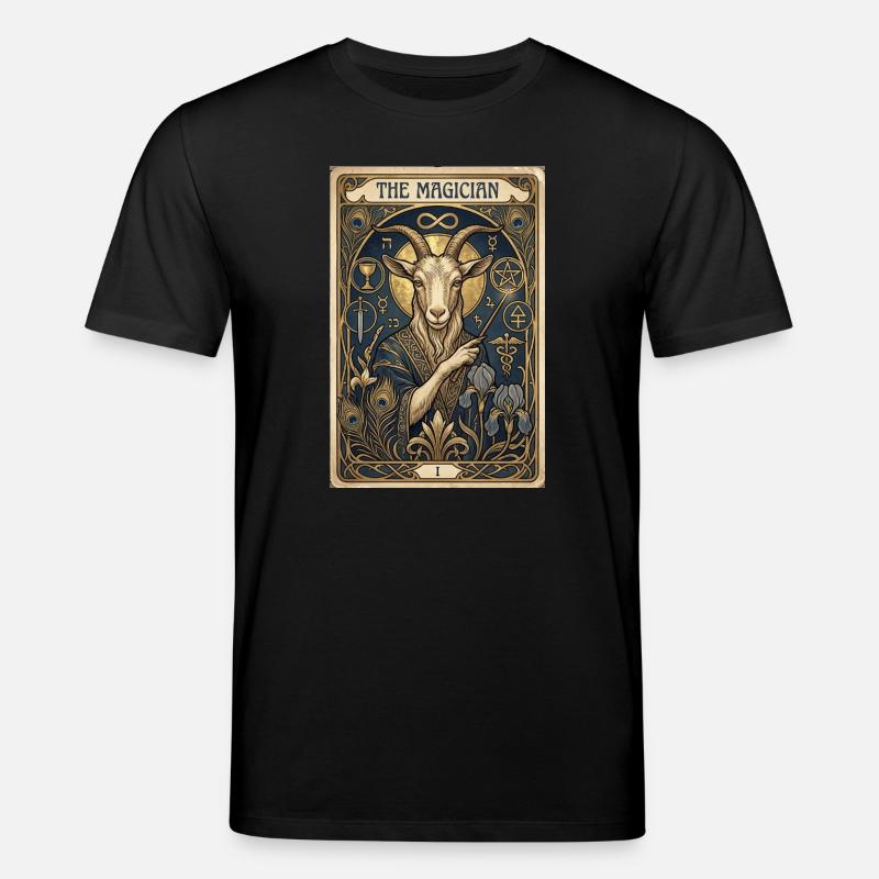 Ziegenbock, der Magier - Stanley/Stella Unisex Bio-T-Shirt CREATOR  - Schwarz