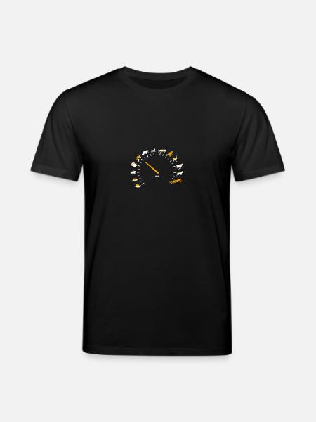Animal Lover Speed Gauge Humor - Stanley/Stella CREATOR Unisex Organic T-Shirt - black