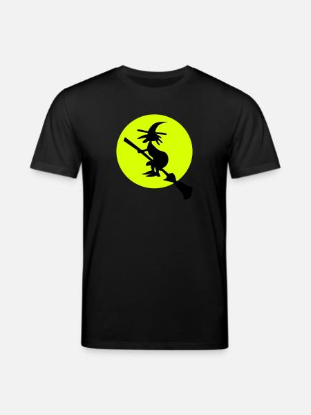 witch and full moon - Stanley/Stella CREATOR Unisex Organic T-Shirt - black