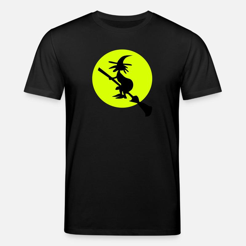 witch and full moon - T-shirt bio CREATOR Stanley/Stella Unisexe - noir