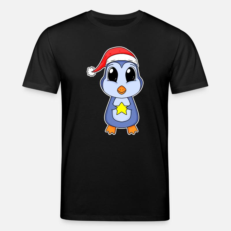 Pingouin Noël - T-shirt bio CREATOR Stanley/Stella Unisexe - noir