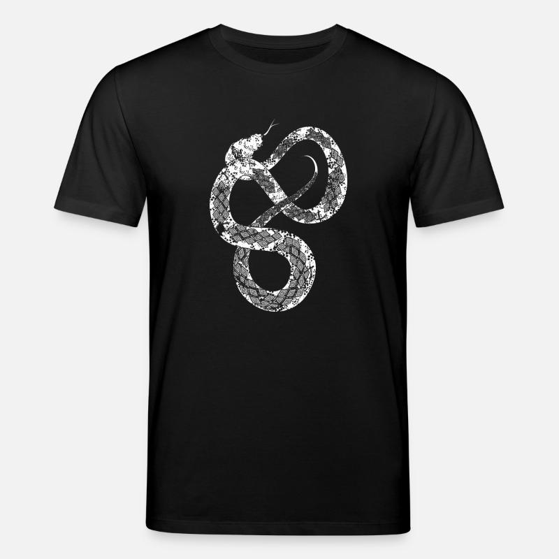 Serpent blanc - T-shirt bio CREATOR Stanley/Stella Unisexe - noir