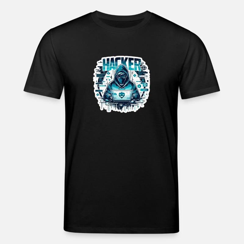 Hacker - Illustration - Stanley/Stella Unisex Bio-T-Shirt CREATOR  - Schwarz