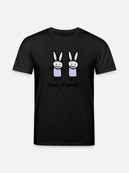 best friends - Stanley/Stella CREATOR Unisex Organic T-Shirt - black