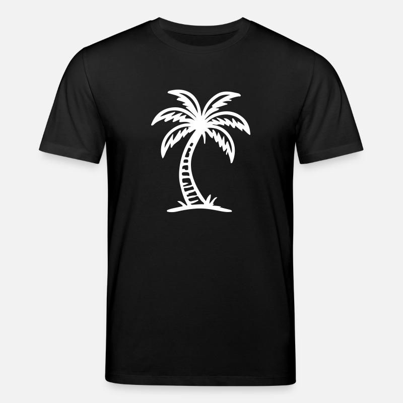 Palm Tree Icon - Stanley/Stella CREATOR Unisex Organic T-Shirt - black