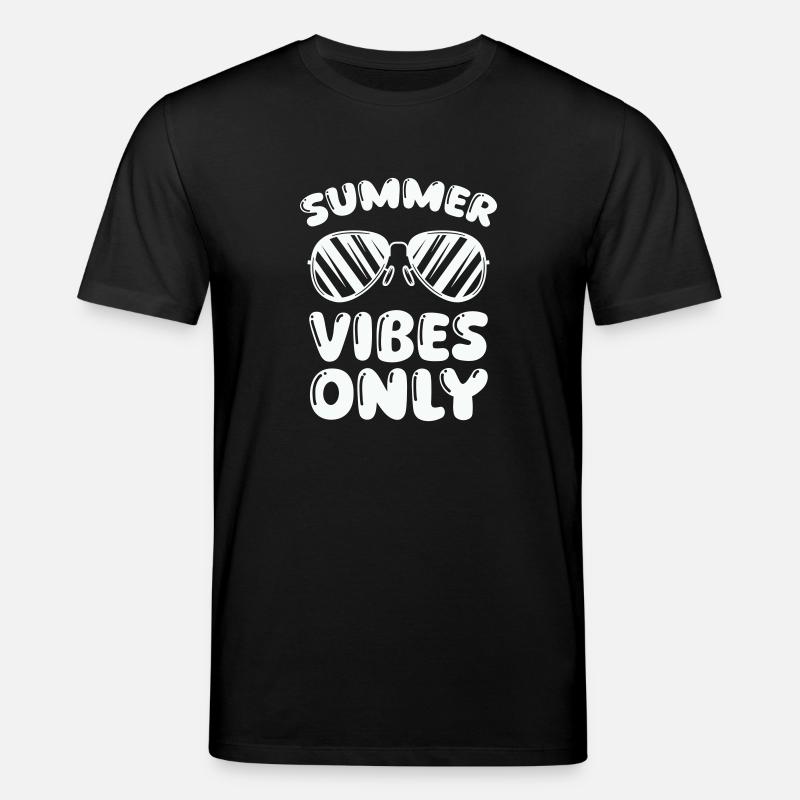 summer vibes only - Stanley/Stella Unisex Bio-T-Shirt CREATOR  - Schwarz