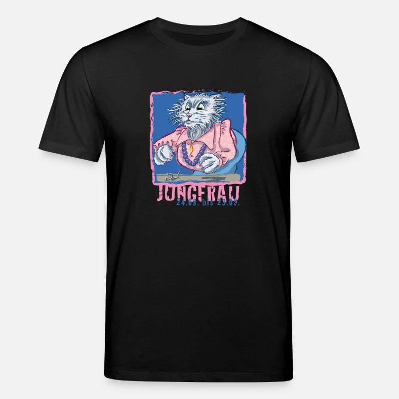 Sternzeichen - Jungfrau - Stanley/Stella Unisex Bio-T-Shirt CREATOR  - Schwarz