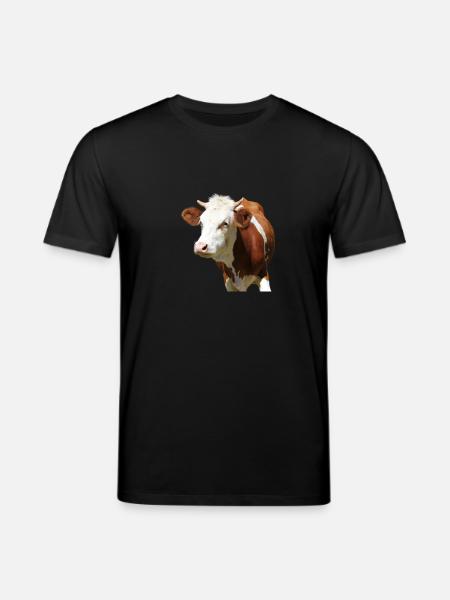 Cow - Stanley/Stella CREATOR Unisex Organic T-Shirt - black