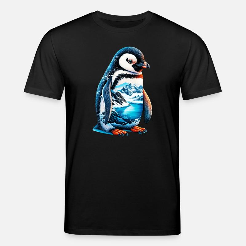 Pinguin - Stanley/Stella Unisex Bio-T-Shirt CREATOR  - Schwarz