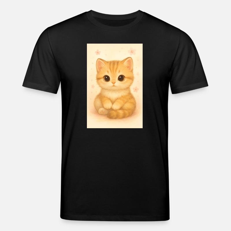 Chat mignon – Cute Kitten Illustrati - T-shirt bio CREATOR Stanley/Stella Unisexe - noir