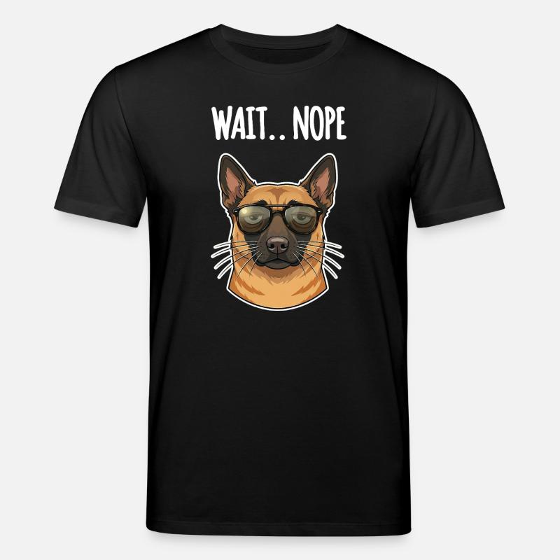 Malinois Nope - Stanley/Stella Unisex Bio-T-Shirt CREATOR  - Schwarz