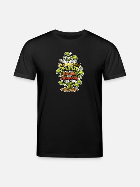 Lichthungrige Pflanze - Stanley/Stella Unisex Bio-T-Shirt CREATOR - Schwarz