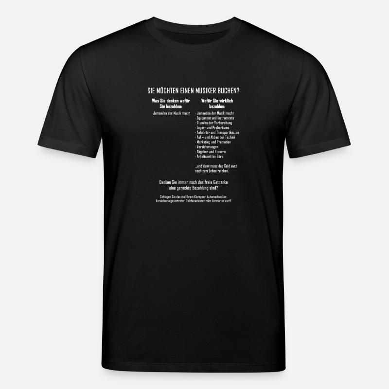 Musiker buchen - Stanley/Stella Unisex Bio-T-Shirt CREATOR - Schwarz