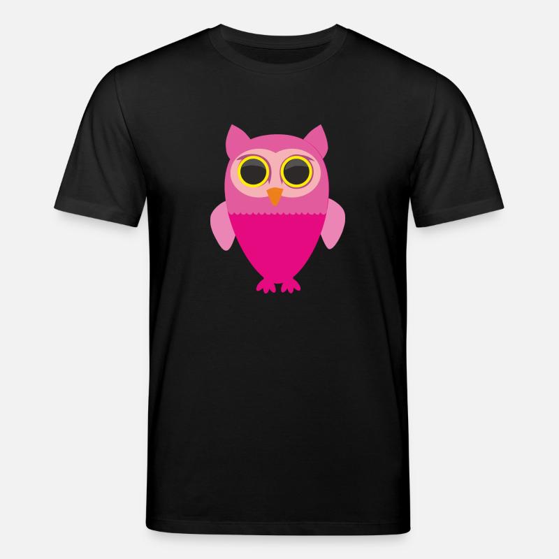 Rosa Eule - Stanley/Stella Unisex Bio-T-Shirt CREATOR  - Schwarz