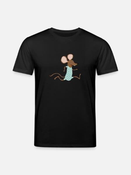 Maus geht baden - Stanley/Stella Unisex Bio-T-Shirt CREATOR - Schwarz