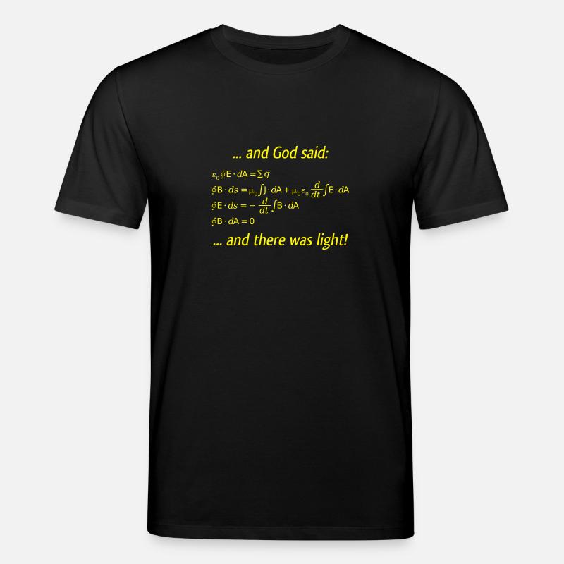 Es werde Licht - Stanley/Stella Unisex Bio-T-Shirt CREATOR  - Schwarz