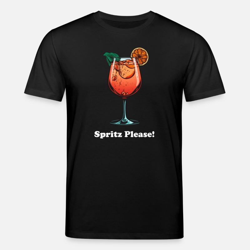 Sprizz Please! - Stanley/Stella Unisex Bio-T-Shirt CREATOR  - Schwarz