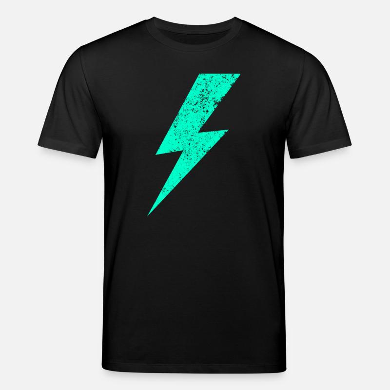 Elektrischer Blitz in Pastell - Stanley/Stella Unisex Bio-T-Shirt CREATOR  - Schwarz