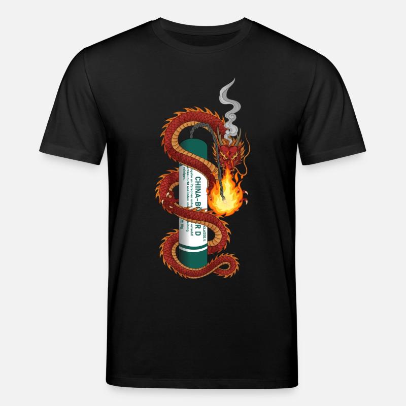 Pyro Drache - Stanley/Stella Unisex Bio-T-Shirt CREATOR  - Schwarz