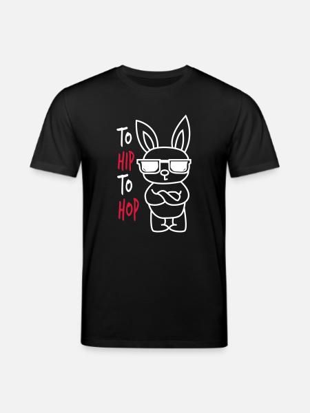 To Hip To Hop Easter - Stanley/Stella CREATOR Unisex Organic T-Shirt - black