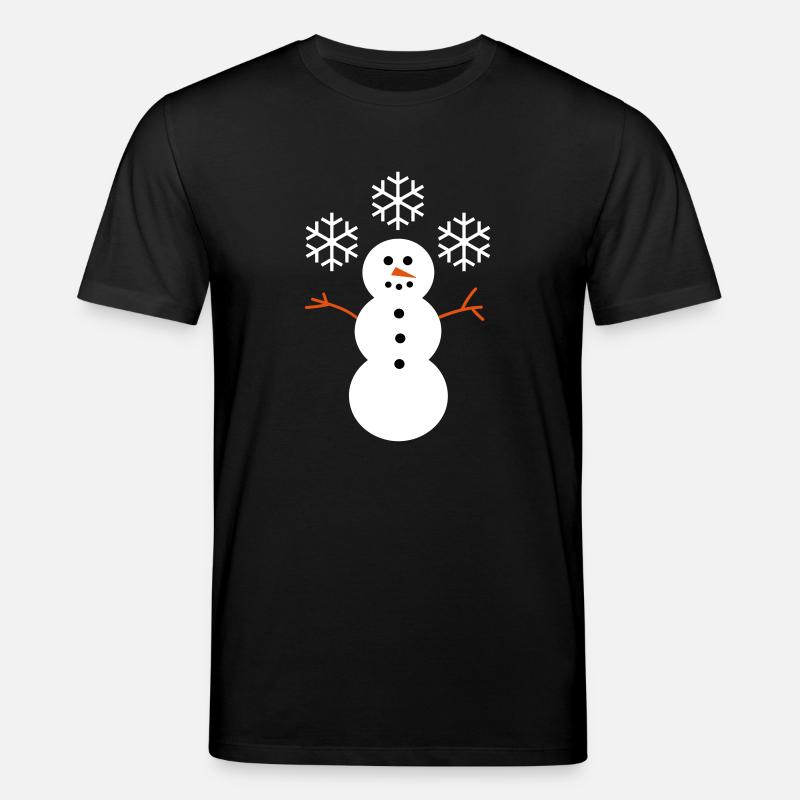 Schneemann - Stanley/Stella Unisex Bio-T-Shirt CREATOR  - Schwarz